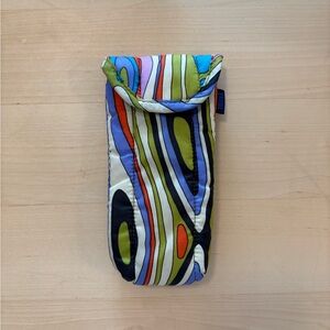 BAGGU Woodgrain Sunglasses Pouch